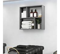 PP-Vic Support De Rangement Pour Teinture Capillaire, Armoire À Serviettes De Salon Élégante,Poste De Travail Mural Moderne Et Étagère Cubique Flottante,Idéal Pour Les Salons De Coiffure,L 80cm