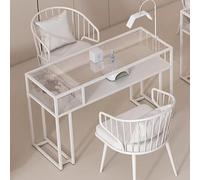 PP-Vic Table À Ongles Transparente, Table À Ongles Professionnelle De Luxe Légère, Table À Ongles Pour Femmes, Poste De Travail Dédié Aux Ongles Pour Esthéticiennes,80 * 40 * 75cm