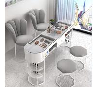 PP-Vic Table De Manucure Et De Maquillage, Table De Travail Moderne Pour La Technologie Des Ongles, Station De Travail Professionnelle Pour Salon De Beauté Et Spa,D