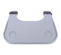 PP-Vic Table Repose-Jambes Amovible Pour Fauteuil Roulant Avec 2 Porte-Gobelets,Accoudoir Portable En Plastique Pour Fauteuil Roulant,Plateau Pour Genoux Pour Fauteuil Roulant Pour Écrire,Gris