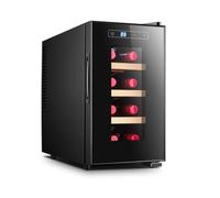 PP-Vic Thermostat À Vin, Armoire À Vin Indépendante Intégrée À Température Contrôlée, Petit Réfrigérateur Indépendant, Adapté À La Cuisine À Domicile, Au Bureau, Au Bar, Au Vin Rouge,B 8 02