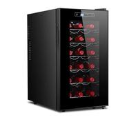PP-Vic Thermostat À Vin, Armoire À Vin Indépendante Intégrée À Température Contrôlée, Petit Réfrigérateur Indépendant, Adapté À La Cuisine À Domicile, Au Bureau, Au Bar, Au Vin Rouge,D 18 01