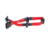 PP07 - Rallonge de câble d'alimentation - alimentation interne 4 plots (M) pour alimentation SATA (F) - 30 cm - rouge