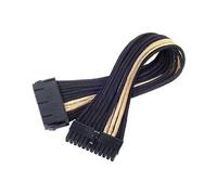 PP07 - Rallonge de câble d'alimentation - ATX 24 broches (F) pour ATX 24 broches (M) - 30 cm - Noir/or