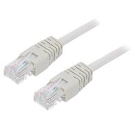 PP12-10M Patch cord U/UTP 5e Line CCA PVC gris L: 10m 26AWG ØLeitg: 5mm GEMBIRD