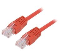 PP12-5M/R Patch cord U/UTP 5e Line CCA PVC rot L: 5m 26AWG ØLeitg: 5mm GEMBIRD