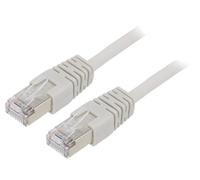 PP22-10M Patch cord F/UTP 5e Line CCA PVC gris L: 10m 26AWG blindé GEMBIRD