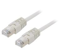 PP22-15M Patch cord F/UTP 5e Line CCA PVC gris L: 15m 26AWG blindé GEMBIRD