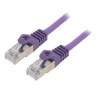 PP6-3M/V Patch cord RJ45 mâle F/UTP 6 lignes CCA PVC violet 3m GEMBIRD