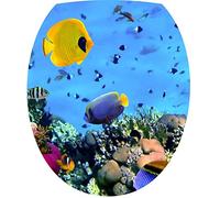 PPA DESIGN Sticker Autocollant Abattant WC Poissons tropicaux 35x42cm - SAWC0390