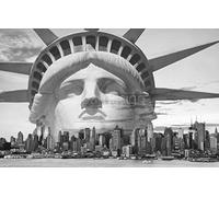 PPA DESIGN Sticker Autocollant Mural New York Statue de la Liberté - SRPA0029 (20x13cm)