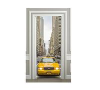 PPA DESIGN Sticker Porte Trompe l'oeil Taxi New York - SAPP7084 (63x204cm)