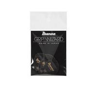 PPA16HSGBK - 6 médiators Grip Wizard série Sand Grip noir - heavy - 1.0mm