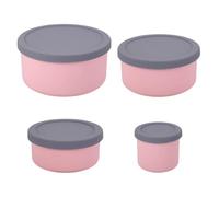 PpAaJK Contenants alimentaires en silicone avec couvercles anti-fuites, peu encombrants, réutilisables, récipients hermétiques pour la préparation des repas pour la cuisine C