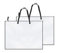 PpAaJK Lot de 2 étuis pour portefeuille artistique de 19 x 25 pouces, dossier portefeuille pour œuvres d'art, pour affiche avec fermeture éclair et dossier avec poignée