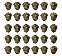 PpAaJK Lot de 50 sonnettes de Noël vintage en métal de 1,2 pouce pour décoration de Noël pour la maison
