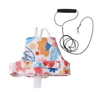 PParrot Harnais pour oiseaux - Gilet de vol réglable, corde d'entraînement rétractable pour animaux de compagnie - Laisse de traction en polyester pour petits animaux | Longueur 130 cm pour conures