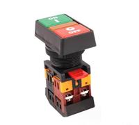 PPBB-30 Bouton poussoir Start/Stop 20 A 600 V Auto-réinitialisation momentanée 3 cm Montage pour commande de machine Montage Panneau Plastique (220 V)