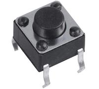 PPcdfre 50 Pcs 6x6x5mm DIP 4-Pin Trou Traversant Momentanee Tactile Commutateur de Bouton Poussoir