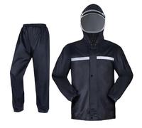 PPcdfre Ensemble de manteau de pluie pour homme avec masque imperméable pour l'extérieur, le travail, la randonnée, le cyclisme, la pêche, poncho imperméable pour homme, taille XL
