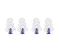 PPcdfre Lot de 2 bouchons d'oreilles réutilisables en silicone 27 dB pour musicien, réduction du bruit, protection auditive (bleu)
