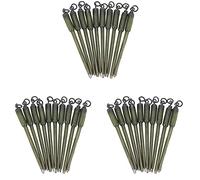 PPcdfre Lot de 30 connecteurs pivotants PVA pour pêche à la carpe - Tiges solides - Insert de plomb - Terminal de pêche à la carpe