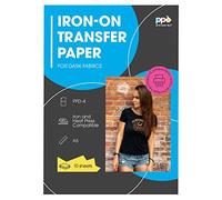 PPD 10 x A5 Papier Transfert Tee-Shirt / Textiles Noirs ou Foncés, Personnalisable, Thermocollant, Impression Jet d’Encre PPD-504-10