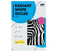 PPD 25 x A4 Papier Photo Fine Art Rag, Jet d'Encre, Blanc Eclatant, Mat 270g, Qualité Photographique Professionnelle pour Tirages d’Art PPD-78-25