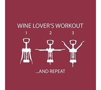 PPD Cocktail Napkins / Serviettes - Wine Lover's Workout - 25cm x 25cm - 3ply by Paperproducts Design