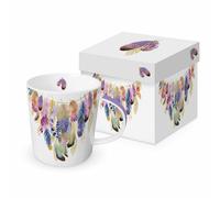 PPD Collier des plumes Trend Mug, in Geschenkbox, Henkelbecher, Kaffeebecher, Becher, Tasse, New Bone China, 400 ml, 160302598