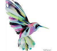 PPD Corfu Hummingbird Serviettes, 20 pièces, Serviettes de table, Tissue, Blanc / Vert, 33 x 33 cm, 1332415