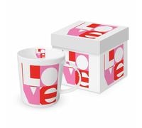 PPD Love Graphic Trend Mug, in Geschenkbox, Henkelbecher, Kaffeebecher, Becher, Tasse, New Bone China, 400 ml, 160302551