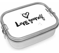 PPD Love Yourself Steel Lunch Box, Brotdose, Lunchbox, Vesperdose, Edelstahl, 900 ml, 491333
