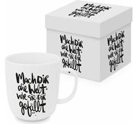 PPD Mach dir die Welt Matte Mug, en boîte cadeau, tasse, tasse à thé, tasse à café, 400 ml, 604479