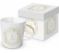 PPD Magic White Real Gold Trend Mug, in Geschenkbox, Tasse, Teetasse, Kaffee Becher, 350 ml, 604178