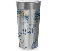 PPD Ocean Life is better Steel Travel Mug, Thermobecher, Coffee To Go, Thermo Becher, Isobecher, 430 ml, 604390