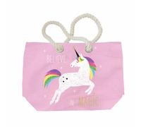 PPD Pink Unicorn Strandtaschen, Strand Taschen, Reisetaschen, Baumwolle, Pink, 55 cm, 1552507