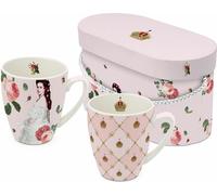 PPD Sisi and Vienna Mug Set, 2er Set, in Geschenkbox, Henkelbecher, Kaffeebecher, Becher, Tasse, New Bone China, 350 ml, 160102344