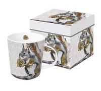 ppd Tasse à café motif écureuil avec boîte cadeau