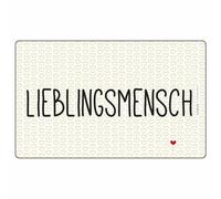 PPD Tray Lieblingsmensch, Frühstücksbrettchen, Brettchen, Frühstück, Resopal, Weiß, 14.3 x 23.3 cm, 661281