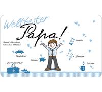 PPD Tray Weltbester Papa, Frühstücksbrettchen, Brettchen, Frühstück, Resopal, 14.3 x 23.3 cm, 661233