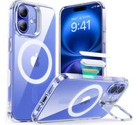 Ppdaz-Coque Pour Iphone 16 Plus Avec Bouton De Capture De Contrôle De Caméra, Compatible Avec Magsafe, Coque De Protection De Qualité Militaire, Coque Avec Béquille Intégrée, Transparent