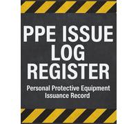 PPE Issue Log Register: Personal Protective Equipment Issuance Record