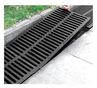 PpeiliL Grille de Drainage en résine for Un Drainage Rapide - Couvercle de Drain de Canal Robuste for Jardins, terrains de Jeux et allées(30cmx50cmx3cm)