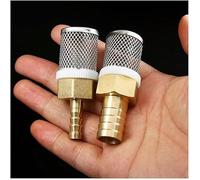 PpeiliL Kit de crépine de Tuyau bi-matière 1 pièce: Corps en Laiton et Maille en Acier Inoxydable 304 (6-19mm) for l'irrigation du Jardin(6mm)