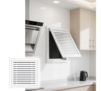 PpeiliL Panneau d'accès à persiennes avec Filtre - Porte de Service Blanche for Plafond et Mur for Un accès Facile aux Services publics et la Filtration du gaz(450x450mm)