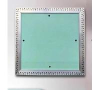 PpeiliL Panneau d'accès encastré for cloison sèche, 1 pièce, Ouverture par Le Haut for Mur et Plafond, Cadre en Aluminium, Plaque de plâtre à Peindre(675x675mm)