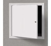 PpeiliL Panneau d'accès Mural Blanc Durable for cloisons sèches - Porte d'accès métallique Personnalisable avec Serrure rotative for Un accès Facile(55x45cm)