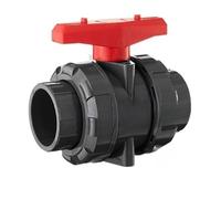 PpeiliL Vanne à Bille Union UPVC - Raccord de Tuyau d'eau en PVC de 20 mm à 63 mm - Vanne à Guillotine en Plastique for Eau et Huile(50mmxdn40)