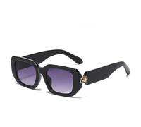 PPFVVTV Lunettes de soleil à monture polygonale de couleur Street Shot, lunettes de soleil à protection solaire (huise)